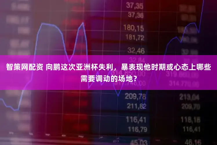 智策网配资 向鹏这次亚洲杯失利，暴表现他时期或心态上哪些需要调动的场地？