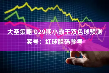 大圣策略 029期小霸王双色球预测奖号：红球胆码参考