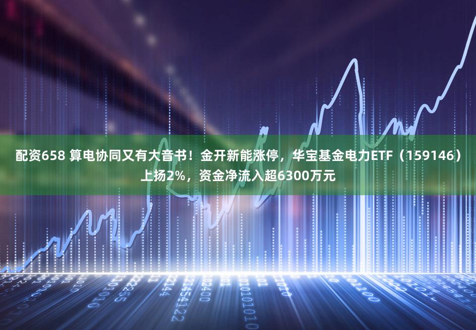 配资658 算电协同又有大音书！金开新能涨停，华宝基金电力ETF（159146）上扬2%，资金净流入超6300万元